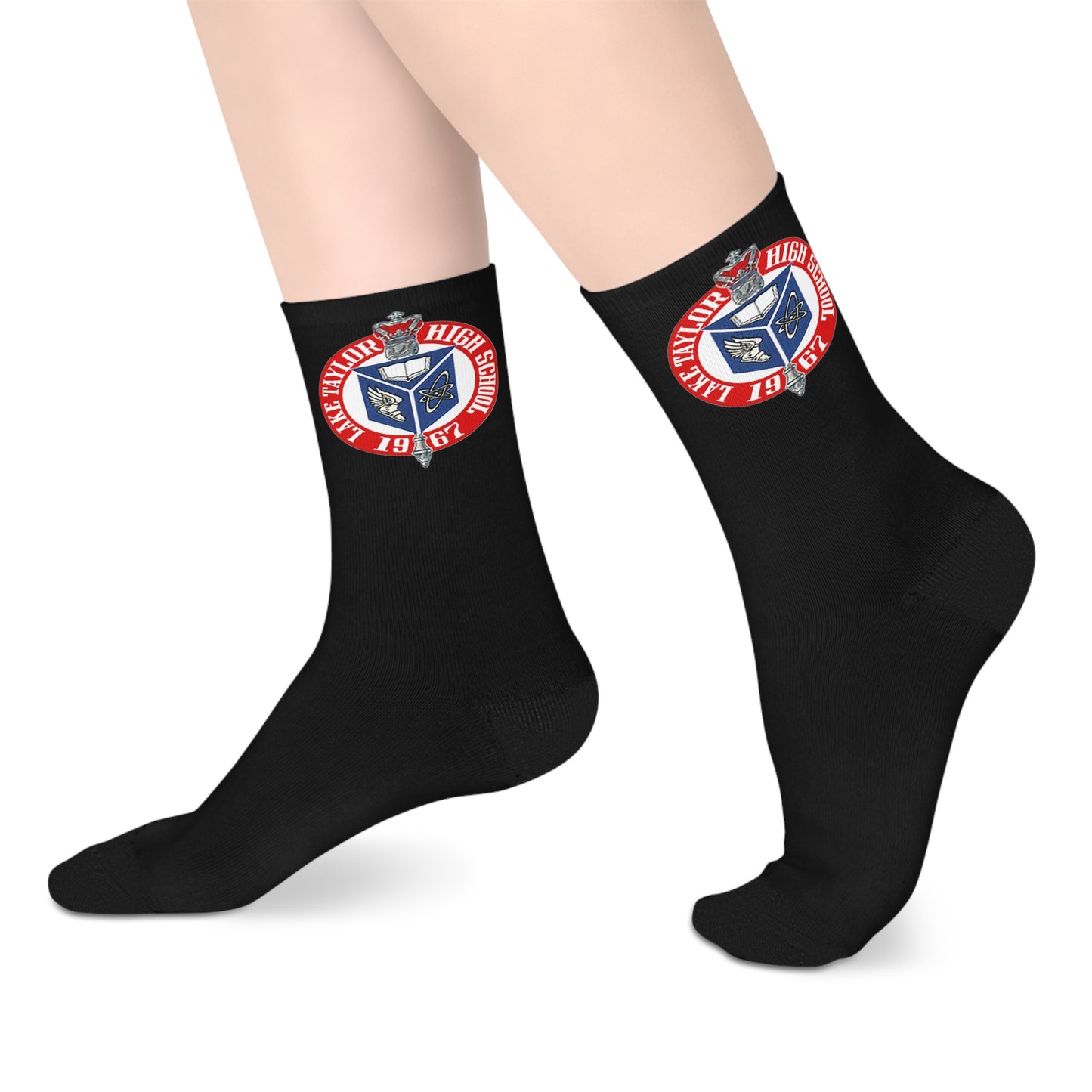 Lake Taylor High School Logo Crew Socks