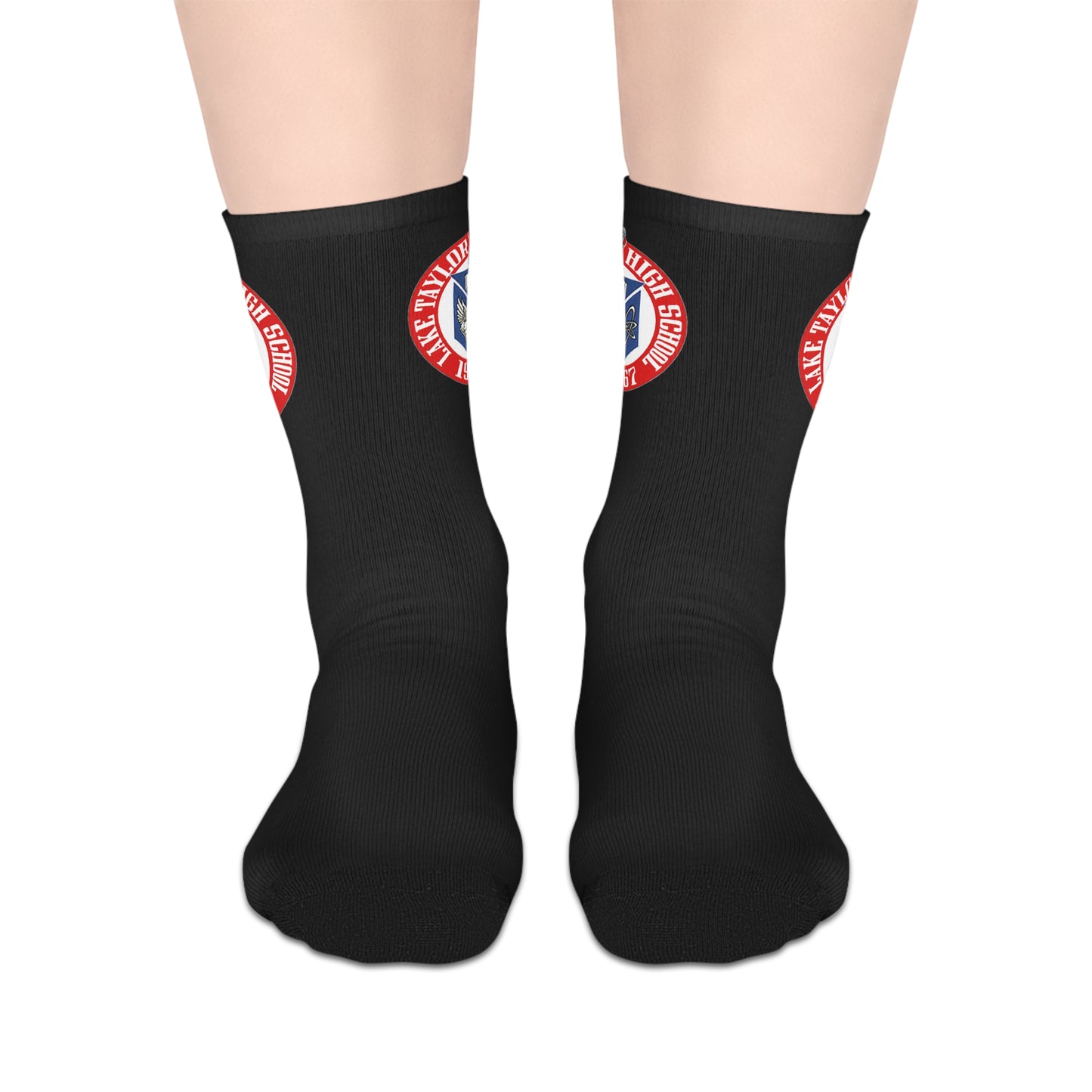 Lake Taylor High School Logo Crew Socks