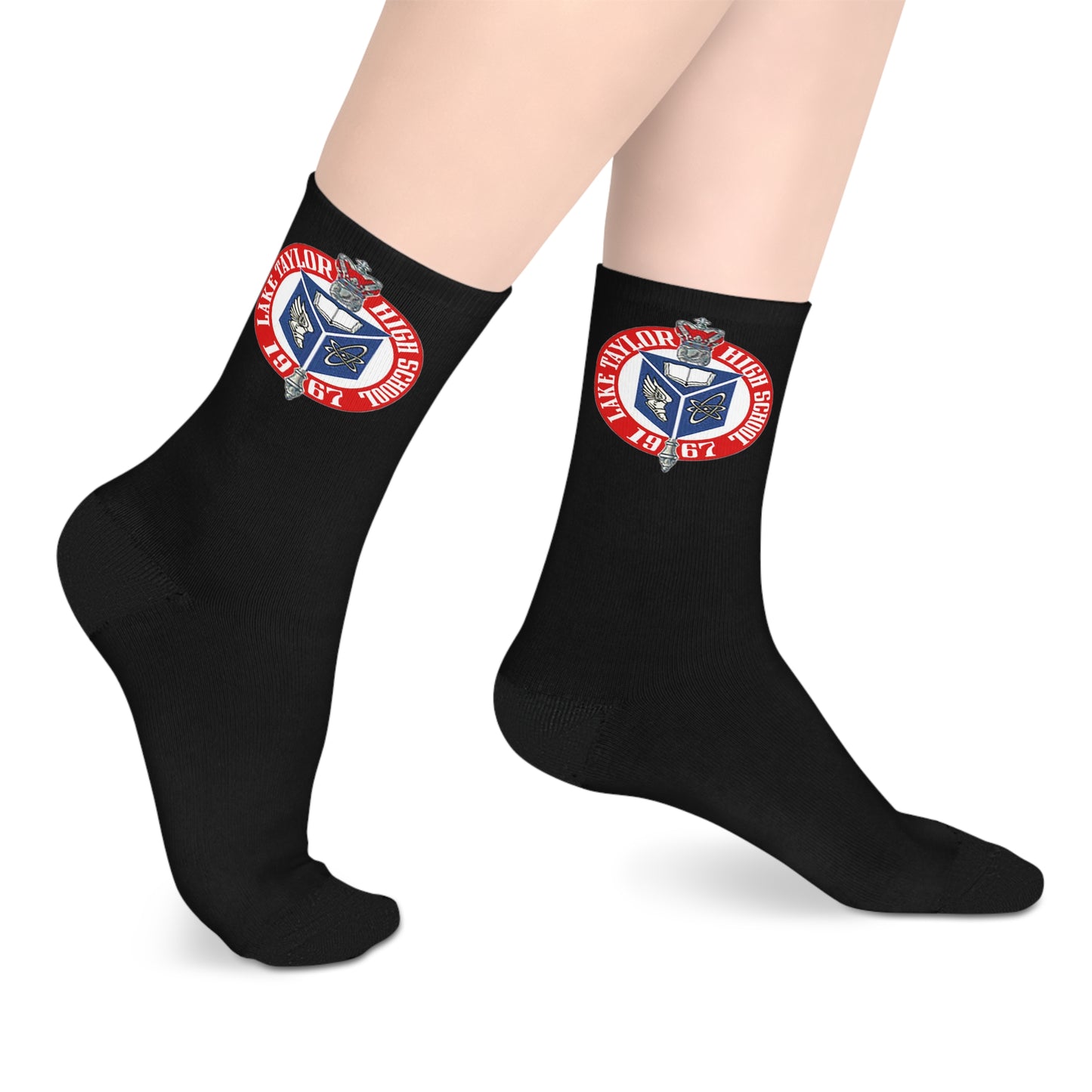 Lake Taylor High School Logo Crew Socks