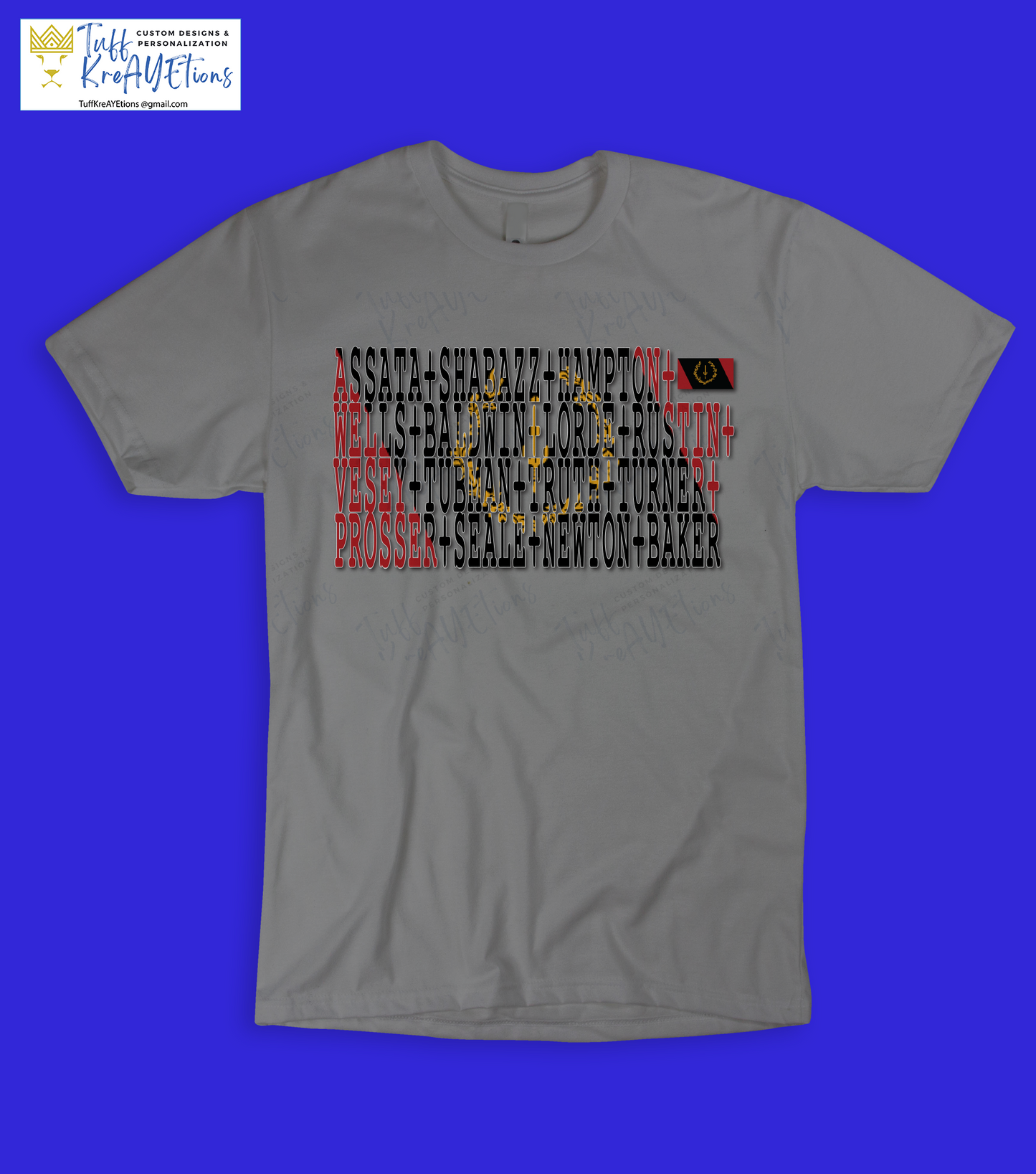 Youth Icons of Black American Heritage Flag Tee