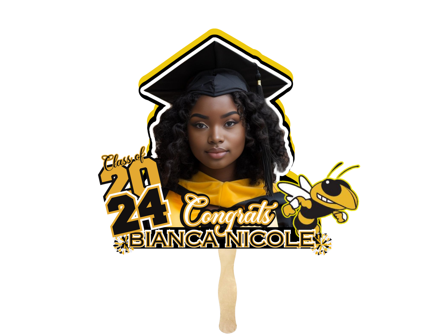 Graduation Big Face Fan