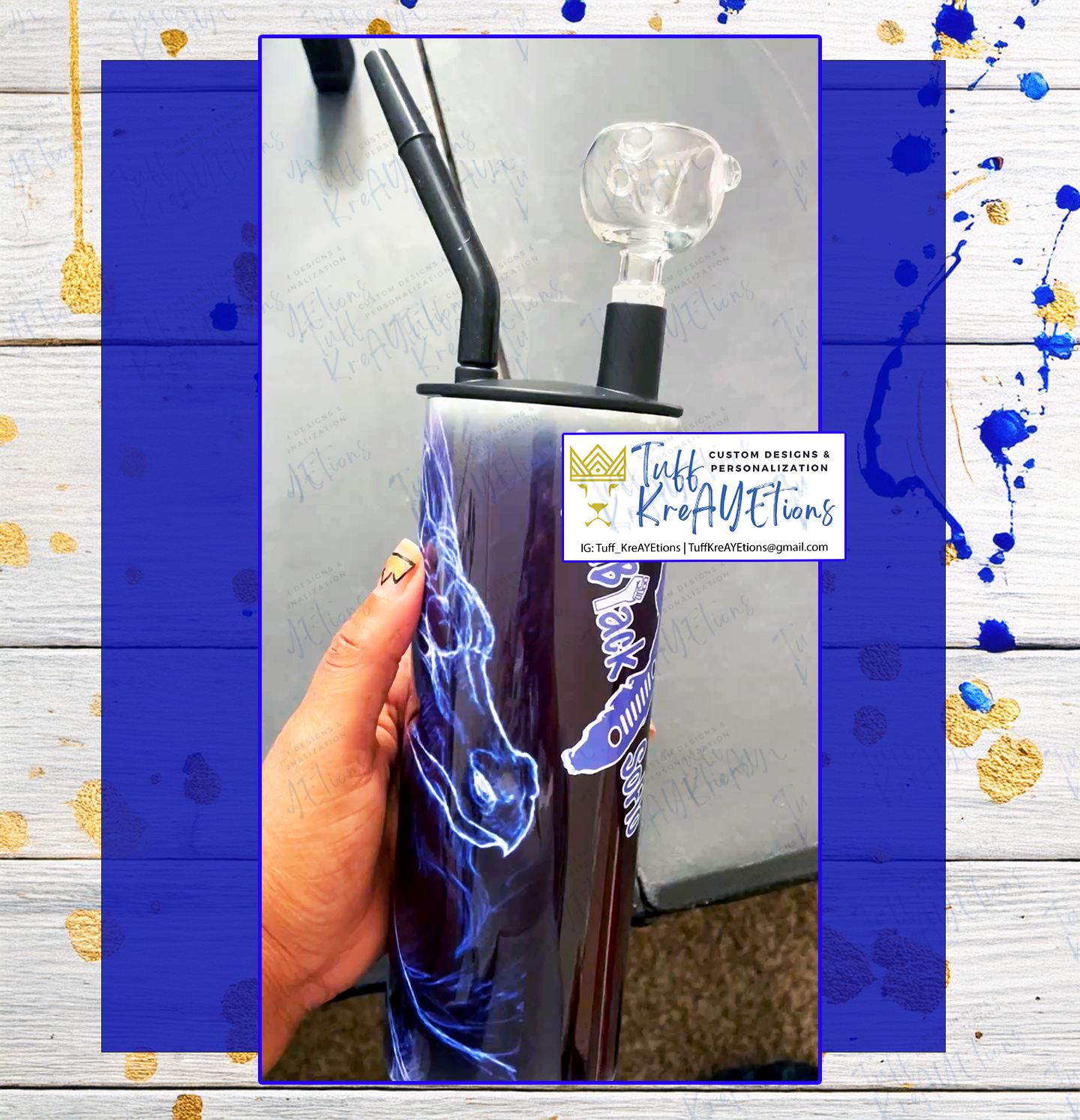 Custom Tumbler Water Pipe