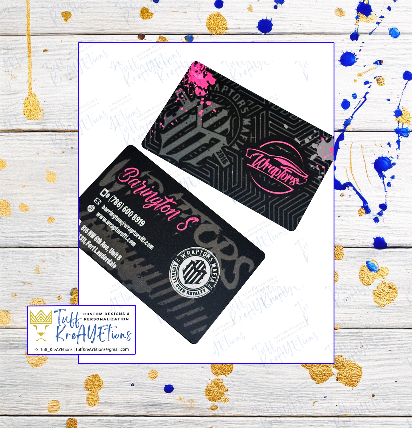 Custom Metal Business Cards Full Color