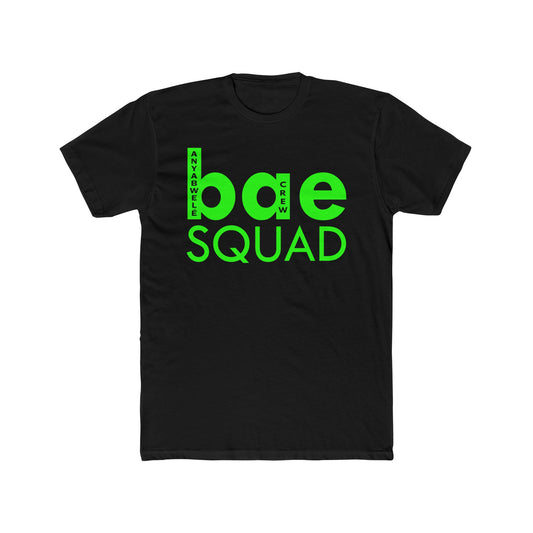 Bae Squad T-Shirt — Neon Green Graphic Tee for Couples & Friend Groups