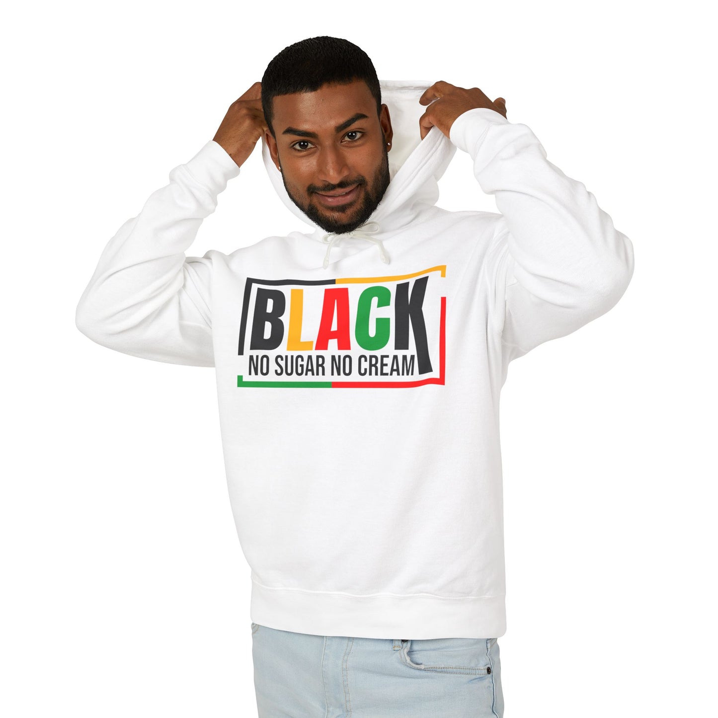 Black "No Sugar No Cream" Hoodie – Afrocentric Pride Pullover