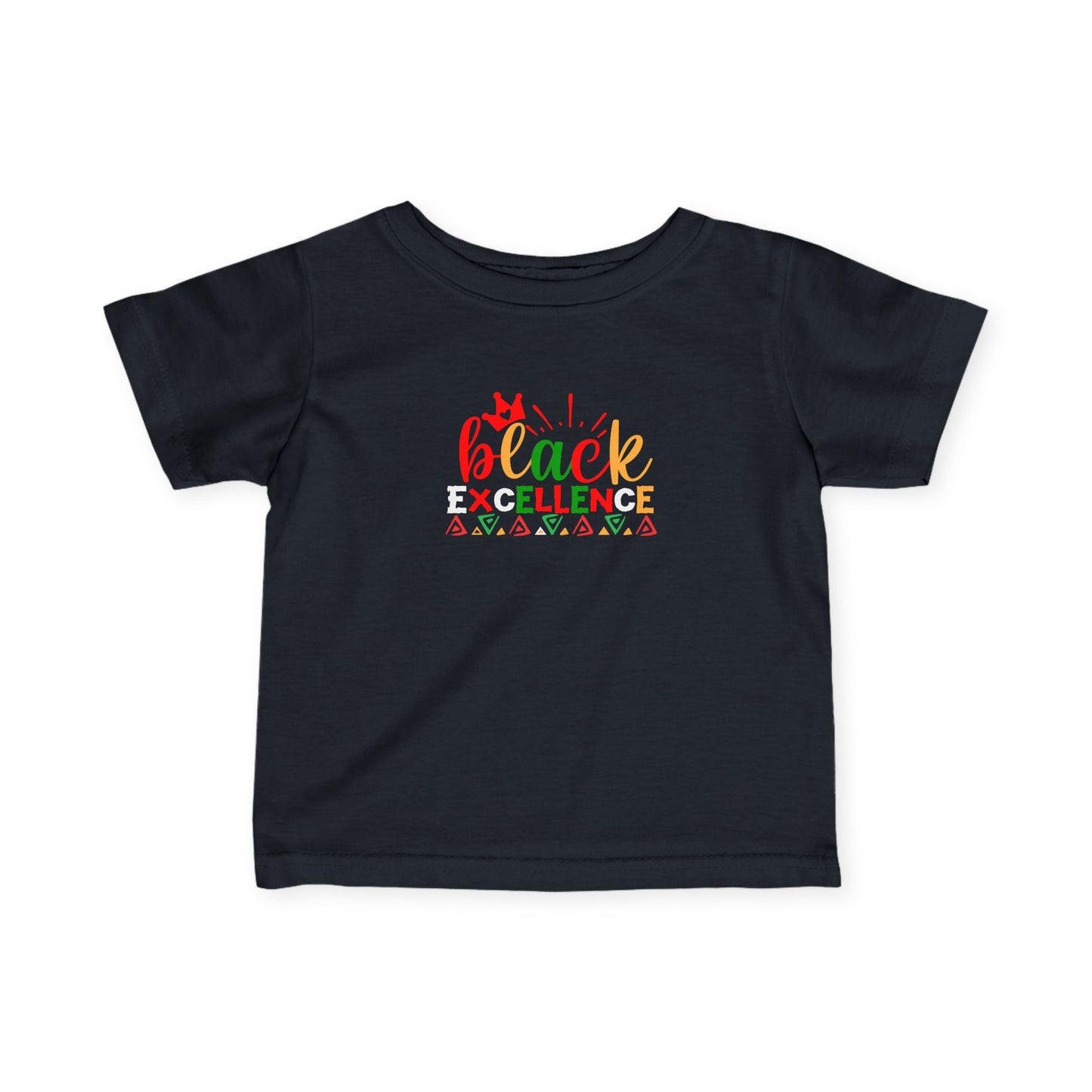 Infant Tee — "Black Excellence" Colorful Adinkra Design