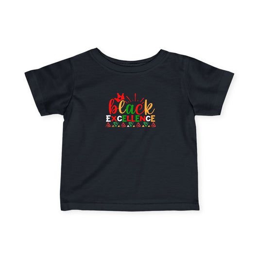 Infant Tee — "Black Excellence" Colorful Adinkra Design