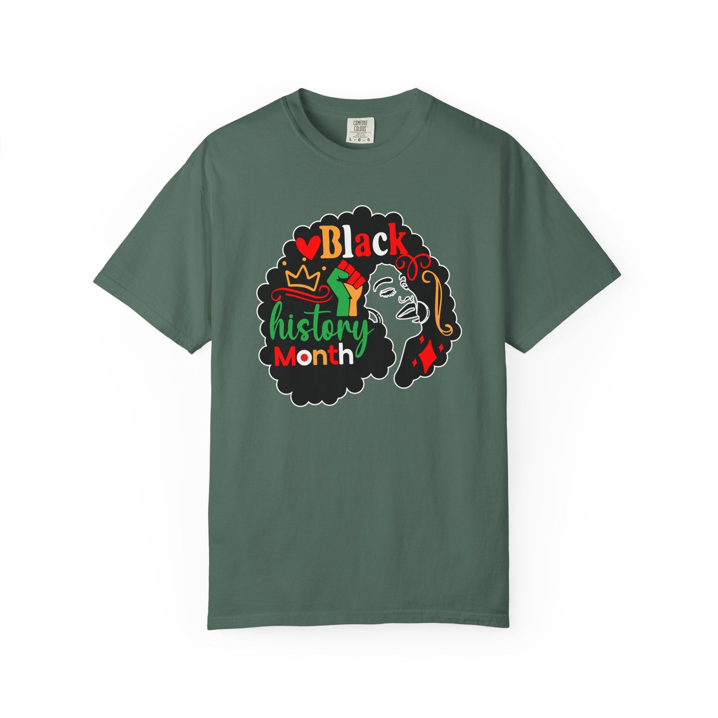 Black History Month Afro Graphic T-Shirt