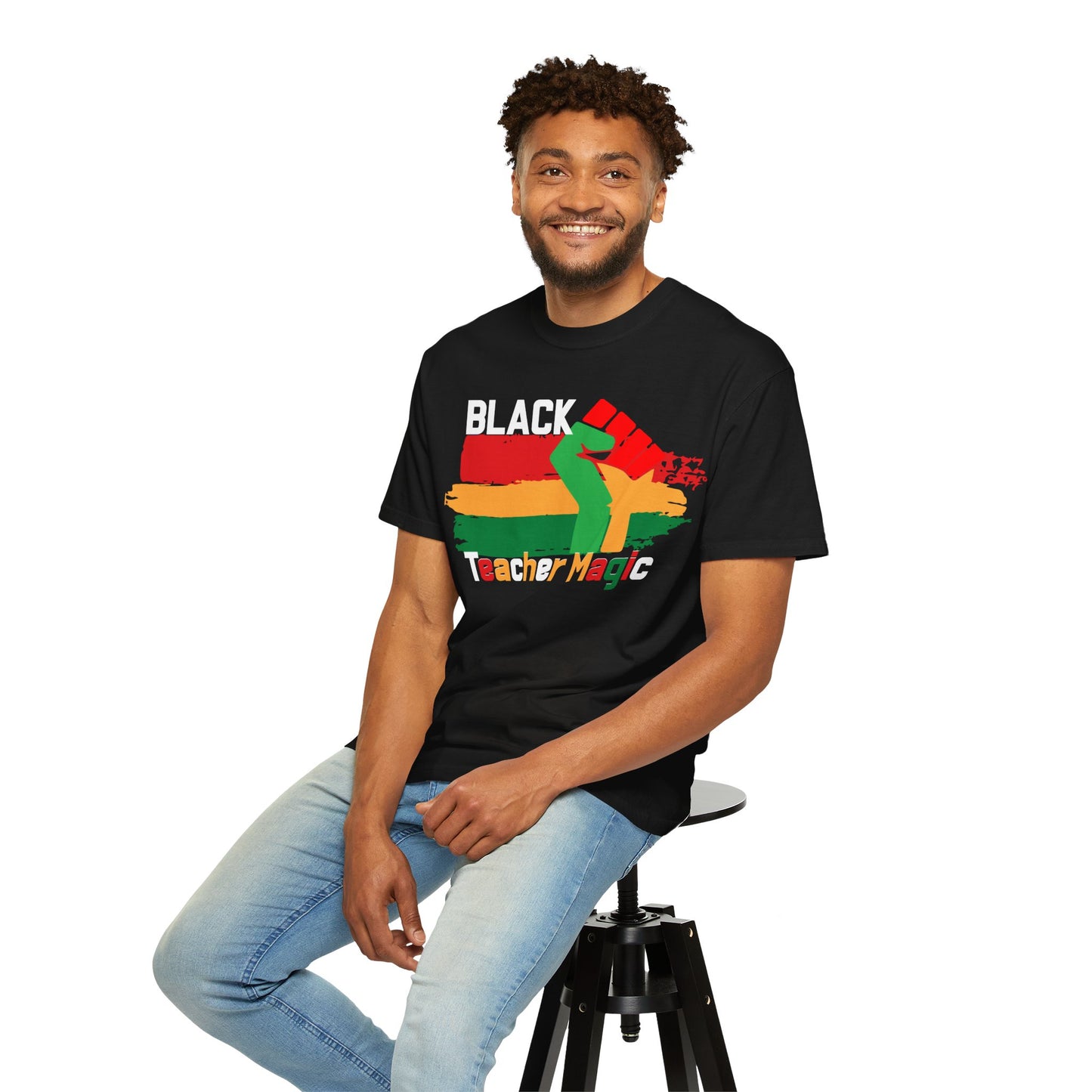 Black Teacher Magic T-Shirt — Afrocentric Teacher Appreciation Tee