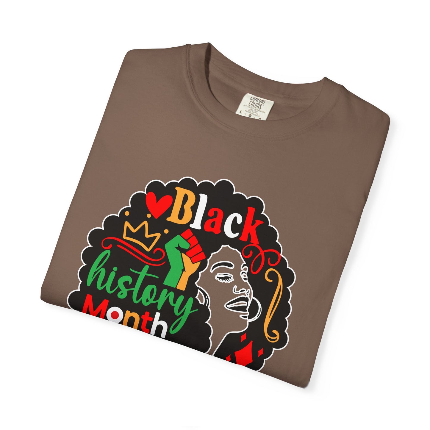 Black History Month Afro Graphic T-Shirt