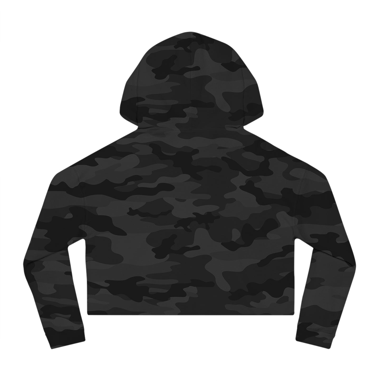 Unapologetically BLACK Cropped Hoodie — Women’s Cropped Hooded Sweatshirt