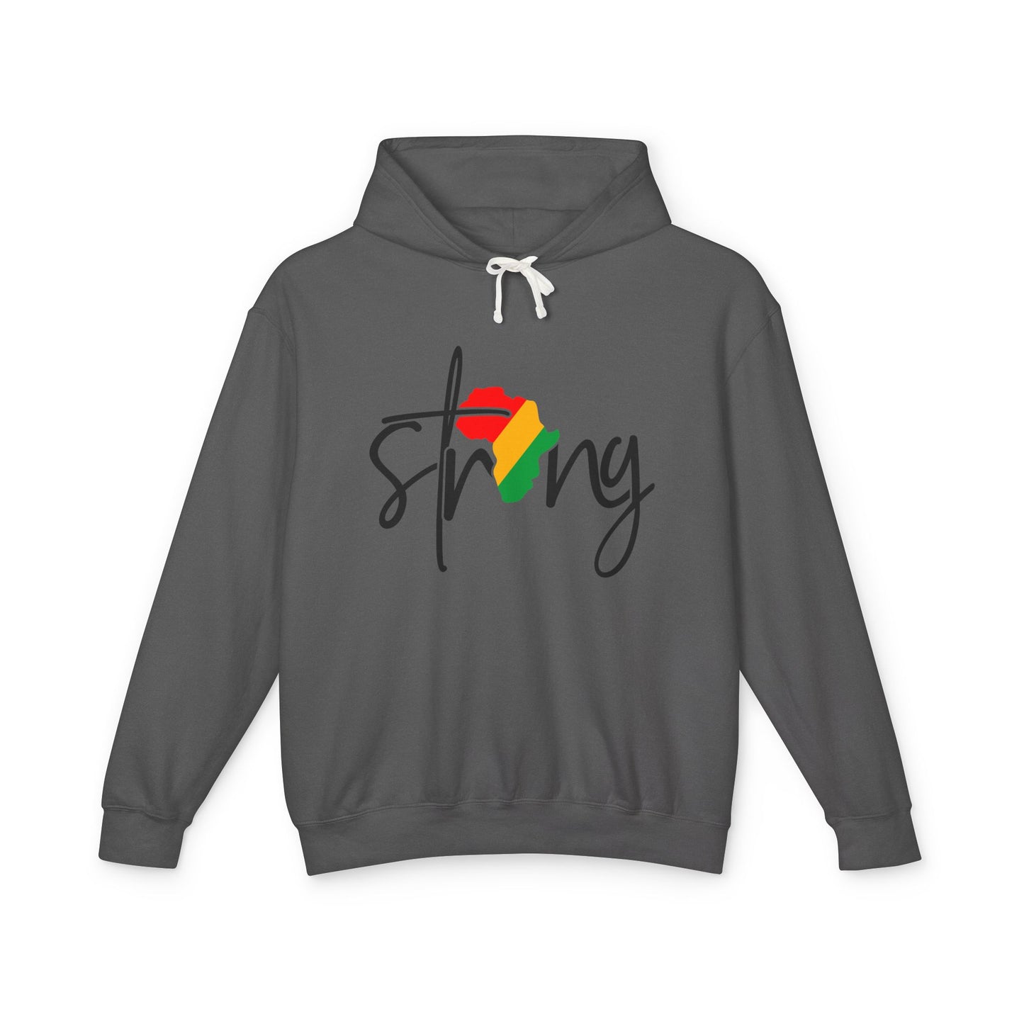 Strong Africa Hoodie — Afrocentric Pride Lightweight Hooded Sweatshirt