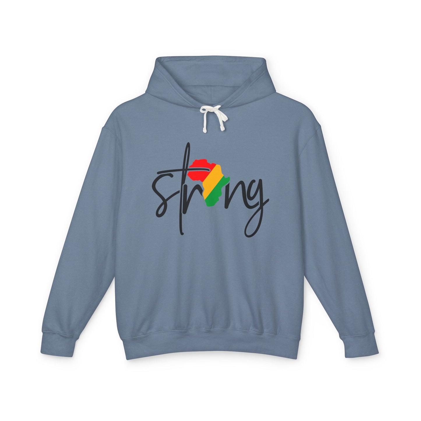 Strong Africa Hoodie — Afrocentric Pride Lightweight Hooded Sweatshirt