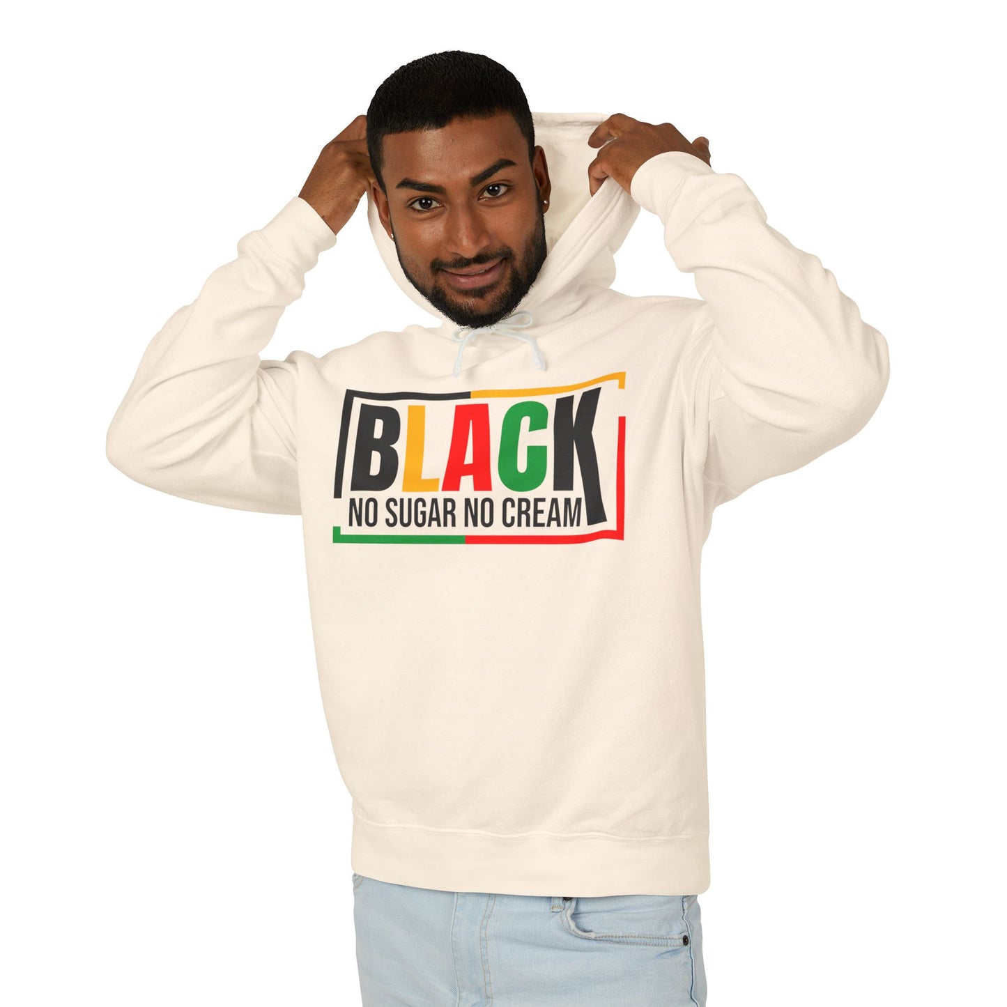 Black "No Sugar No Cream" Hoodie – Afrocentric Pride Pullover