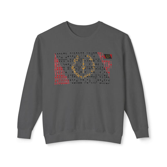 Black American Heritage Flag Sweatshirt — Freedom Fighters Name Design