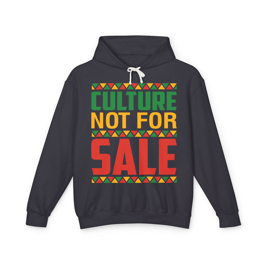 Hoodie — "Culture Not For Sale" Afrocentric Statement Hoodie