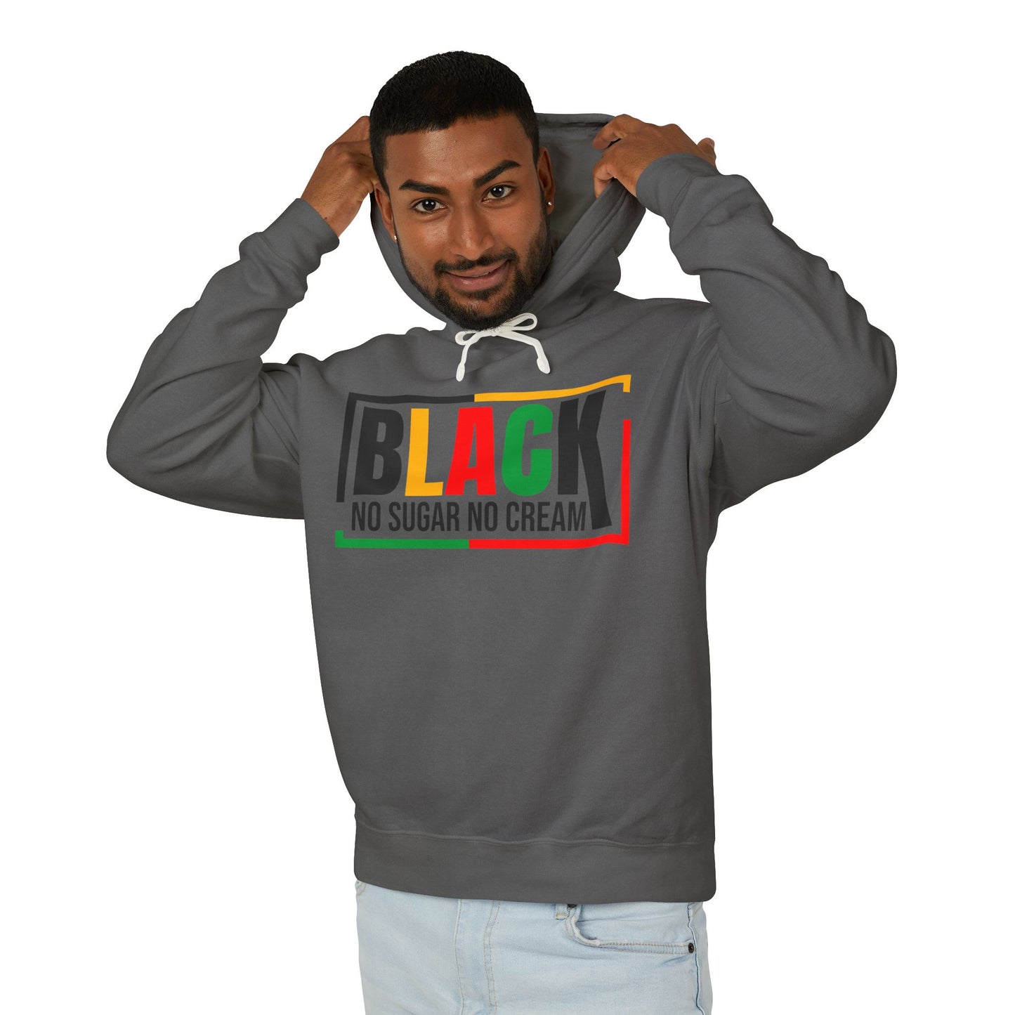 Black "No Sugar No Cream" Hoodie – Afrocentric Pride Pullover