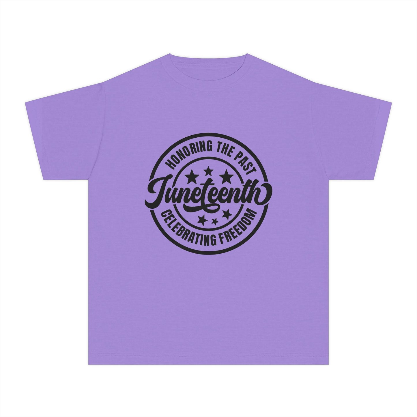 Juneteenth Youth T‑Shirt — "Honoring the Past, Celebrating Freedom" Badge