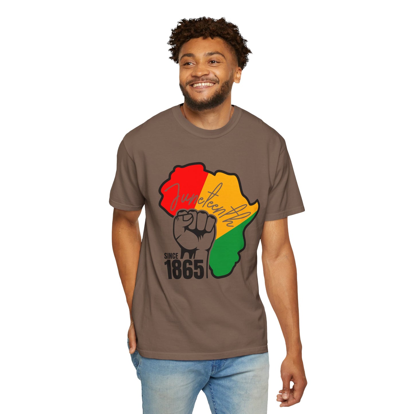 Juneteenth Africa Fist T-Shirt — Juneteenth 1865 Celebration Tee