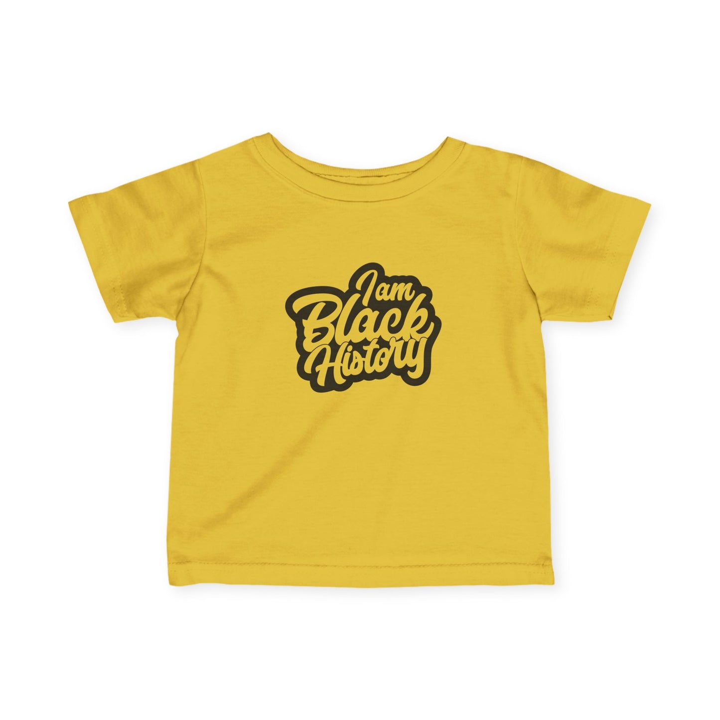 Infant Tee — "I Am Black History" Baby Shirt, Empowering Black Heritage Celebration