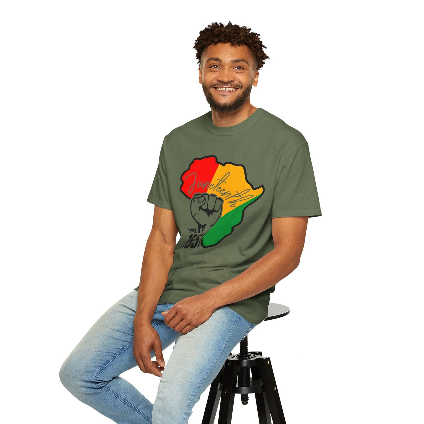 Juneteenth Africa Fist T-Shirt — Juneteenth 1865 Celebration Tee