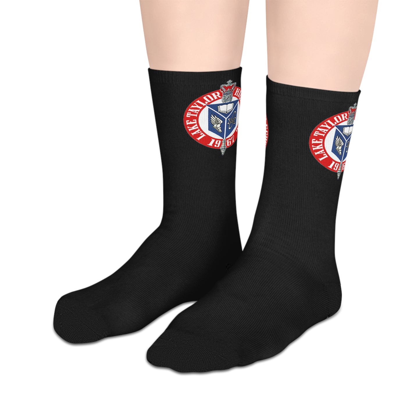 Lake Taylor High School Logo Crew Socks