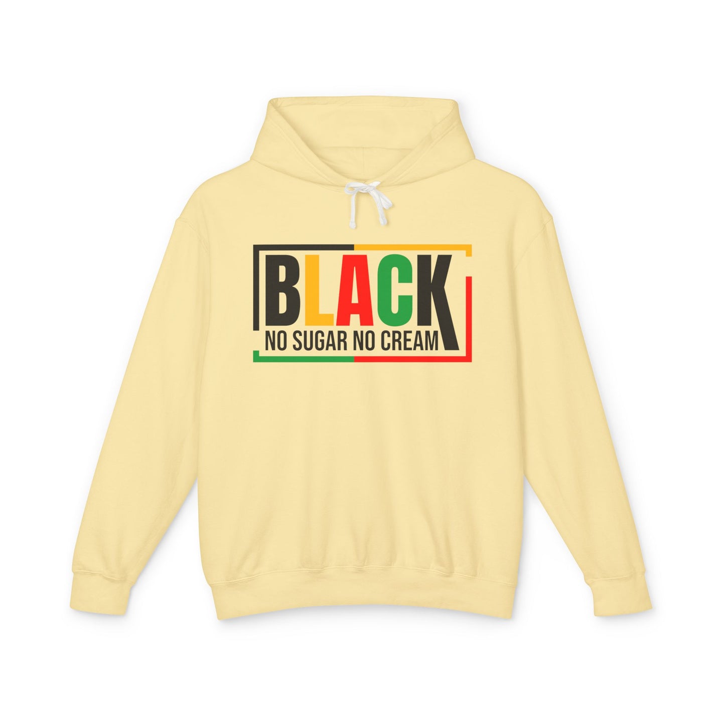 Black "No Sugar No Cream" Hoodie – Afrocentric Pride Pullover