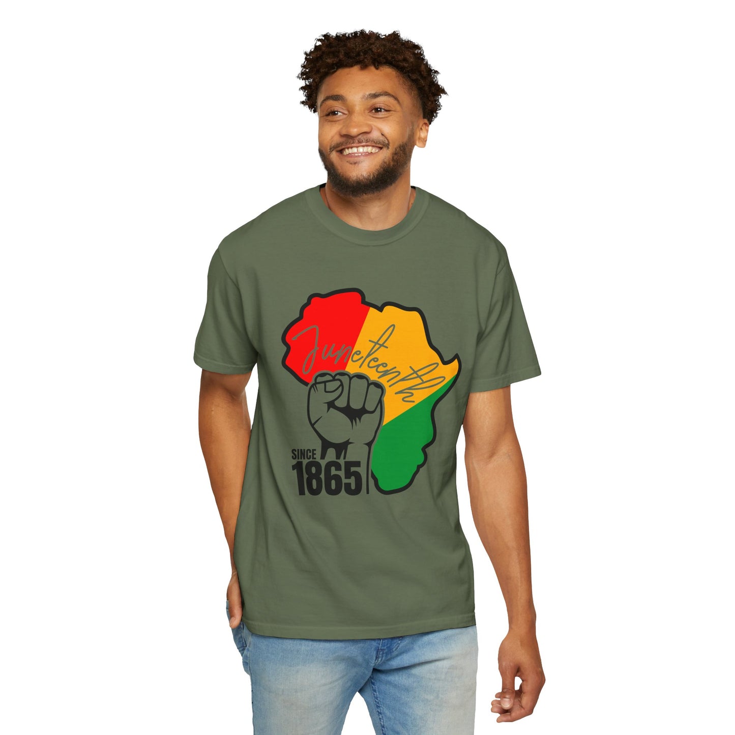 Juneteenth Africa Fist T-Shirt — Juneteenth 1865 Celebration Tee