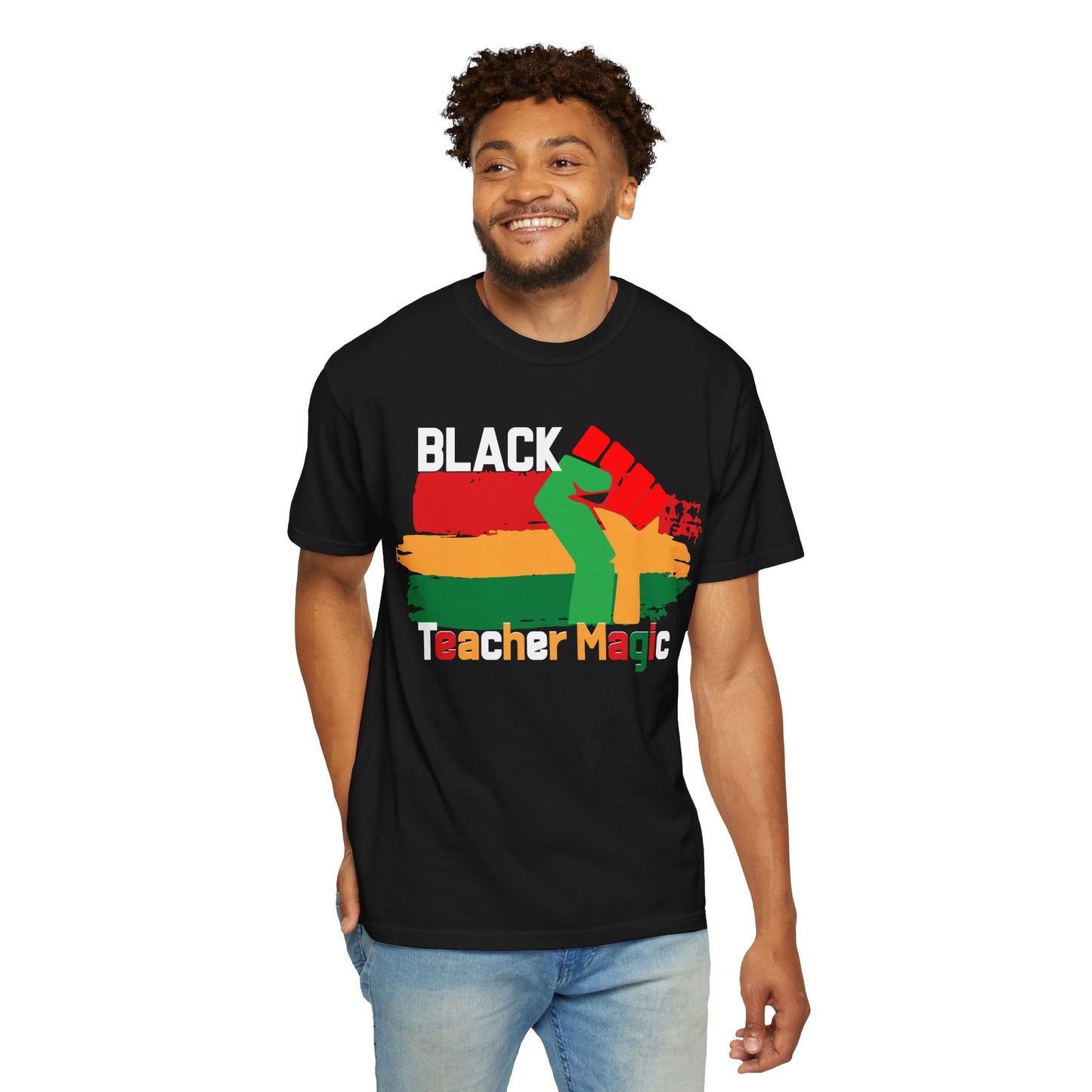 Black Teacher Magic T-Shirt — Afrocentric Teacher Appreciation Tee