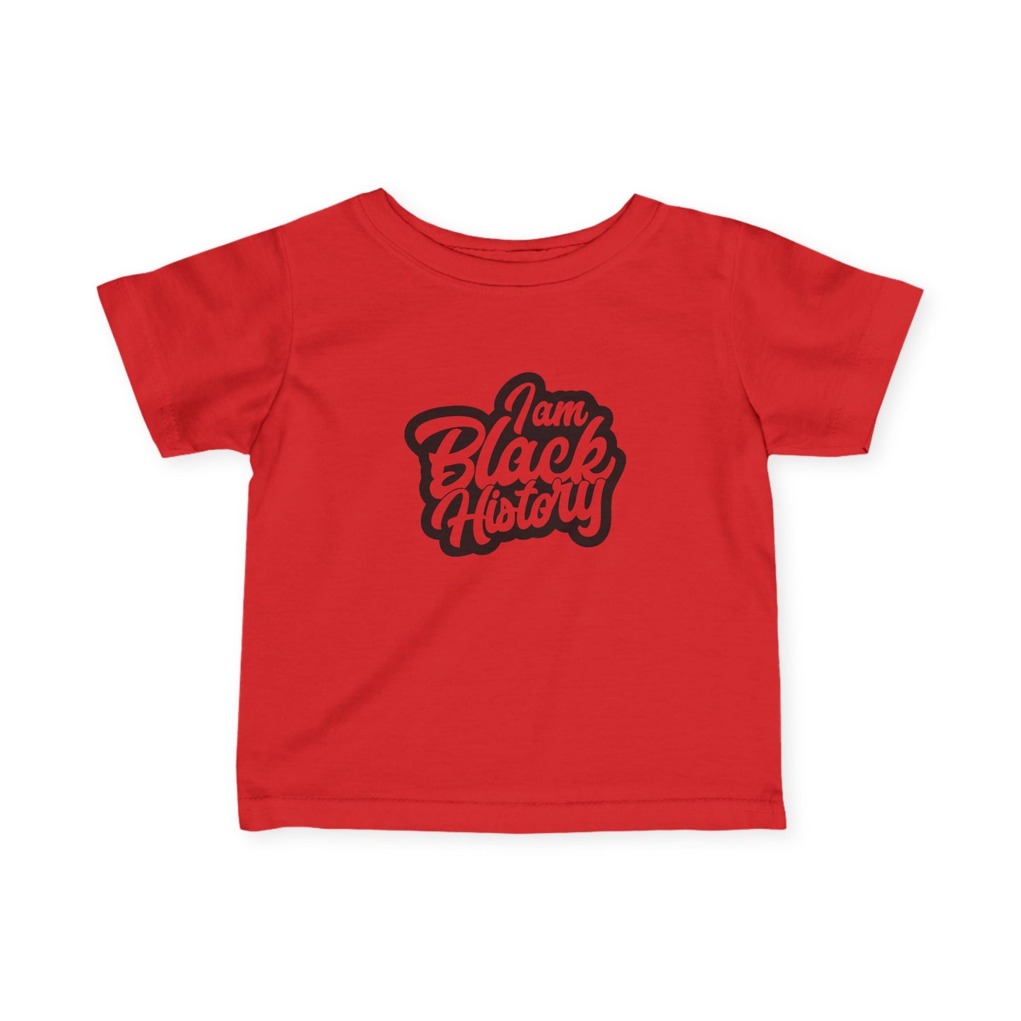 Infant Tee — "I Am Black History" Baby Shirt, Empowering Black Heritage Celebration