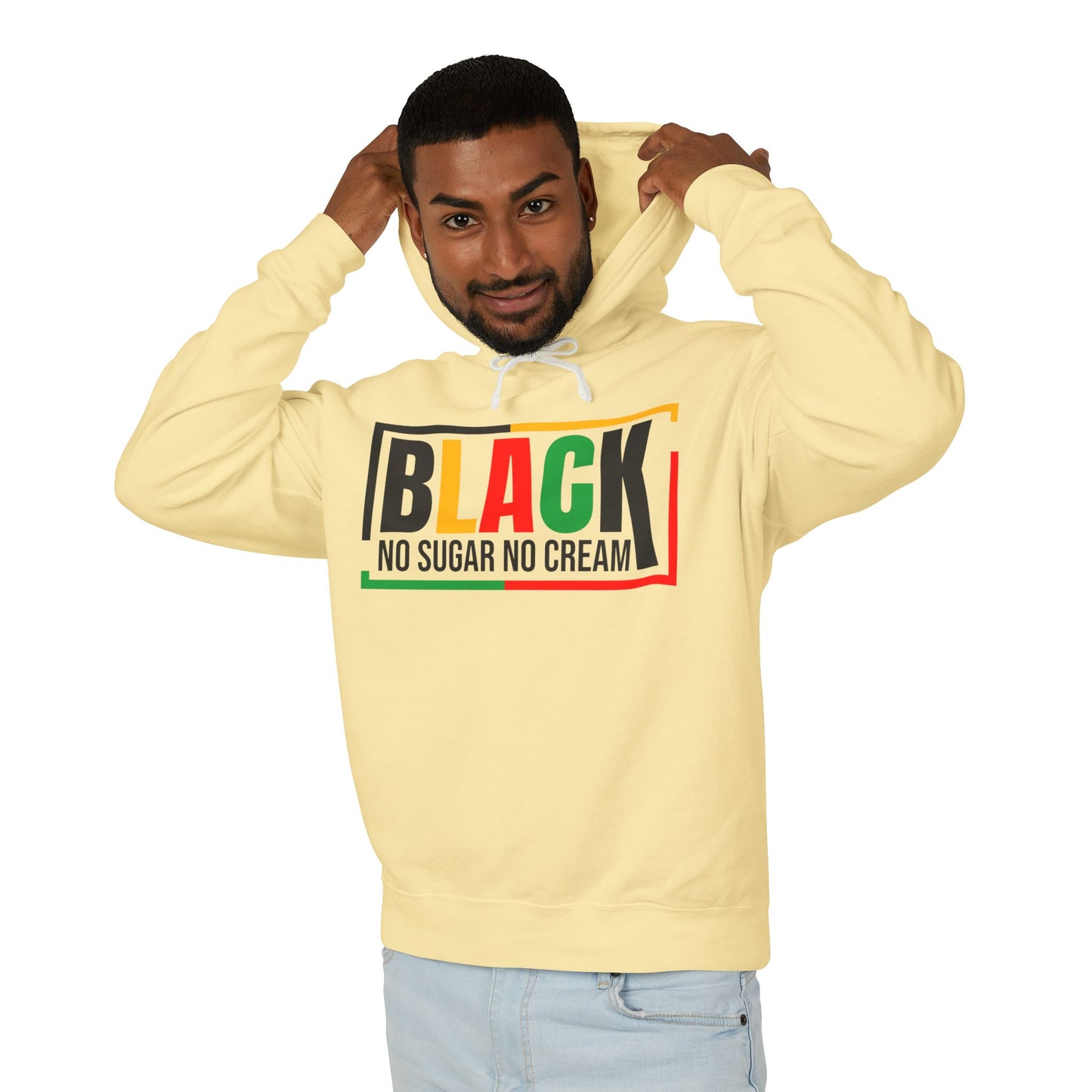 Black "No Sugar No Cream" Hoodie – Afrocentric Pride Pullover