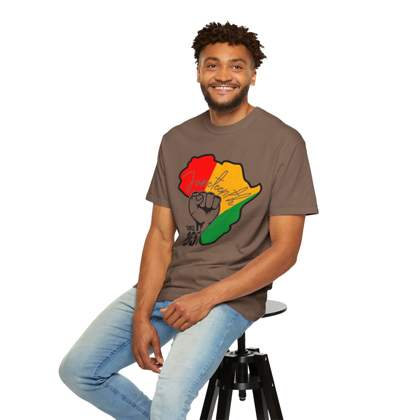 Juneteenth Africa Fist T-Shirt — Juneteenth 1865 Celebration Tee