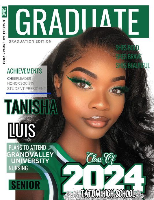 Graduation Magazine Cover Photo