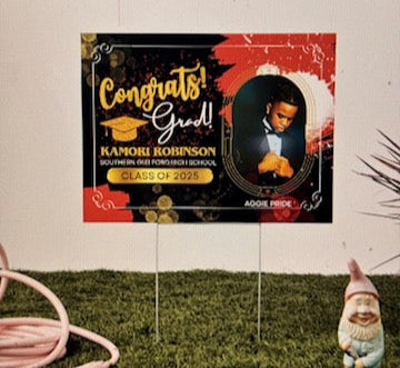 Graduation Yard Sign